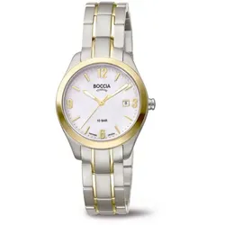 Boccia Damen Armbanduhr 3317-03 Style bicolor
