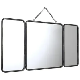 vente-unique Wandspiegel 60 x 112 cm Grau/Silber