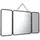 vente-unique Wandspiegel 60 x 112 cm Grau/Silber
