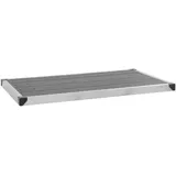 vidaXL Garten-Duschwanne WPC Edelstahl 110 x 62 cm Grau