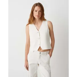 Opus DIFORA Slim Strickweste Weiß 42