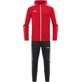 Jako Trainingsanzug Polyester Power mit Kapuze, Rot, 152