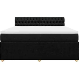vidaXL Boxspringbett 180 x 200 cm Schwarz