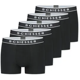 SCHIESSER Boxershorts 5PACK schwarz/weiß L 5er Pack