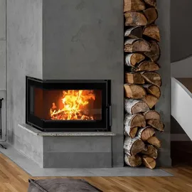 Kratki SIMPLE Kamineinsatz Stahl Schwarz