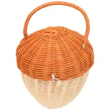 PHENOFICE Eichel Tote kühlkorb einkaufskorb Storage Baskets hühner Spielzeug Pocketbook Picknickkorb aus Weide Korb für Spielzeug dekorative Clutch Aufbewahrungskorb Indonesisches Rattan