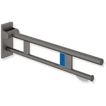 Hewi System 900 mobiler Stützklappgriff Wandstützgriff Ausladung 850 mm schwarz matt