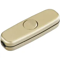 Inter Bär InterBär 5055-010.01 Schnurschalter Gold 1 x Aus/Ein