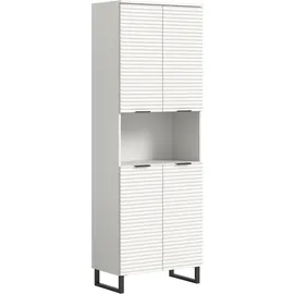 MID.YOU Hochschrank Riff Weiß Nachbildung 193 cm x 70 cm x 34 cm