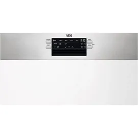 AEG FEB52620ZM Einbau-Geschirrspüler (teilintegrierbar, 596 mm breit, Edelstahl)