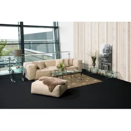 Actona Beistelltischset Katrine, Klar, Chrom, Glas, 3-teilig, quadratisch, eckig, Kufe, 36-50x45-55x36-50 cm, Wohnzimmer, Wohnzimmertische, Satztische