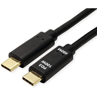 Value USB 2.0 Kabel, C-C, ST/ST, 100W, schwarz, 3