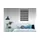 MYDECO Doppelrollo mit Blende 60 x 160 cm grau