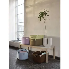 Muuto Restore Aufbewahrungskorb 35 x 48 x 23 cm braun-grün