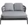 Interliving 7013 Doppelliege 148 x 164 x 83 cm Grau