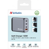 Verbatim GaN Charger 100 W, 4 Ports USB-C PD, Retail