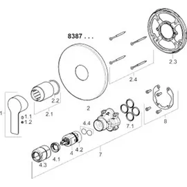 Hansa Ligna Einhandmischer rund für 1 Verbraucher Chrom 83879503