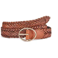 Ledergürtel, Hüftgürtel aus Leder, für Hosen, Jeans & Kleider, Gr. 80, cognac, , 51700923-80