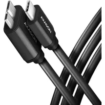 AXAGON USB-C auf Micro-USB 1,0 m Schwarz