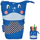 Herlitz Stiftehalter Whale 14,0 x 7,5 x 18,5 cm Blau