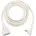 Qualitäts-Kunststoff-Verlängerungskabel mit Flachstecker 5m H05VV-F3G1 5 weiss
