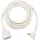 Brennenstuhl Qualitäts-Kunststoff-Verlängerungskabel mit Flachstecker 5m H05VV-F3G1,5 weiss