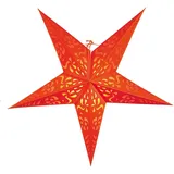 Star Trading Ersatz Papierstern 'fine', Indoor, Hängend, 5-zackig, Orange