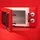 Cecotec Mikrowelle Proclean 3010 Retro, 700 W, 6 Stufen, Timer bis zu 30 Minuten, Auftaumodus, Vintage-Design in Rot, Stahl-Finish
