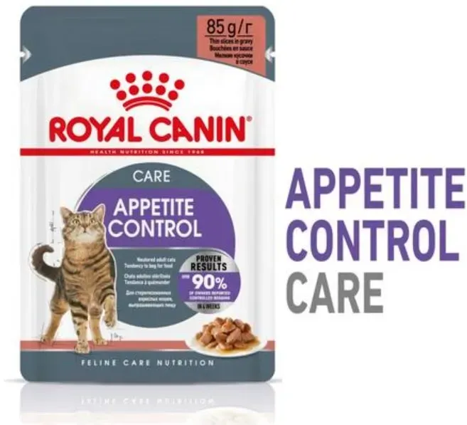 ROYAL CANIN APPETITE CONTROL CARE Nassfutter in Soße für erwachsene Katzen 12x85g