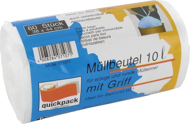 Quickpack Müllbeutel 10l 38x44cm 60 St