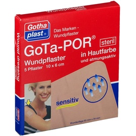 Gothaplast GoTa-POR Wundpflaster steril 100x60mm hautfarben