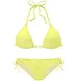 VIVANCE Triangel-Bikini, mit Accessory vorn, gelb