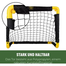 Umbro Fußballtor Schwarz/Gelb 50 x 44,5 x 44,5 cm