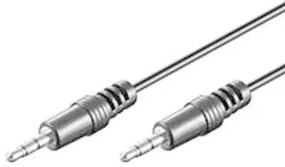 MediaRange 1m, 3.5mm - 3.5mm Audio-Kabel Schwarz