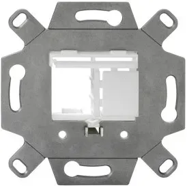 Rutenbeck 17000055 Montageadapter 1- oder 2-fach Unterputz für Keystone Module KMK abbrechbarer Tragring für Stegversion - 10 Stück