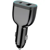 CoreParts USB-C Car Charger, Auto Adapter, Schwarz