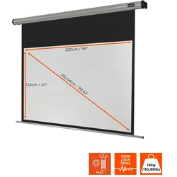 celexon Leinwand Motor HomeCinema 220 x 124 cm