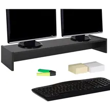 CARO-Möbel Monitorständer Zoom 100 cm Schwarz