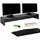 CARO-Möbel Monitorständer Zoom 100 cm Schwarz