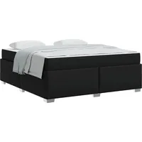 VidaXL Bettrahmen mit Matratze Schwarz 180 x 200 cm