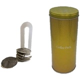 James Premium Kaffeepaddose - Kaffeepads Dose hält die Pads länger frisch - Pad Dose für Kaffeepads GOLD auch geeignet für Senseo Pads - Plus Padheber