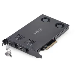 StarTech.com Dual-Bay M.2 NVMe SSD Removable Mobile Rack for PCIe x8 Slot - Schn