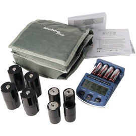 Technoline BC 1000 Set Akku-Ladegerät blau