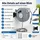 BITUXX Schlauchtrommel 20 m grau