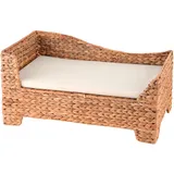Silvio Design Heimtier Ottomane mit Kissen