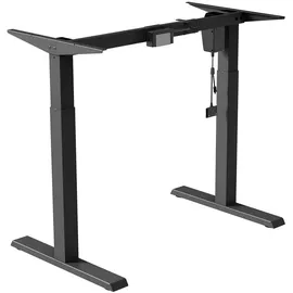 Ergo Office Sitz-Steh-Schreibtisch Tischgestell Elektrisch Höhenverstellbarer Schreibtisch max. Höhe 123 cm Touchpanel Bürotisch bis 70kg ohne Tischplatte Schwarz