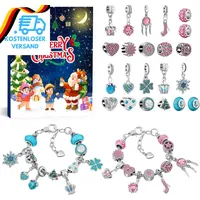 Schmuck Adventskalender 2024, Adventskalender Armband 24 Tage Weihnachts Countdo