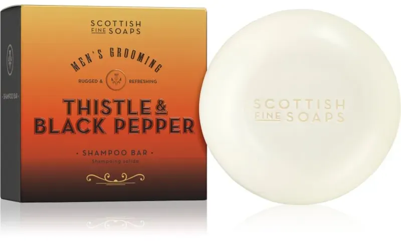 Scottish Fine Soaps Thistle & Black Pepper festes für Herren 100 g