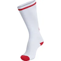 hummel Elite Indoor Sock High - weiß/rot 43-45