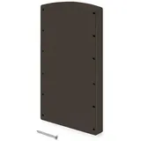 Emuca Seiteneinsätze für Hang Kleiderbügel für Hang Garderobe, Kunststoff, Mokka-lackiert